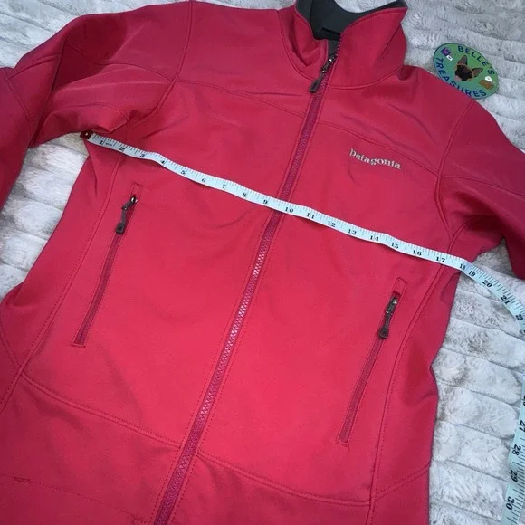 Patagonia‎ Women's Small Adze Jacket Windproof Softshell Fleece Lined Pink - Picture 7 of 11